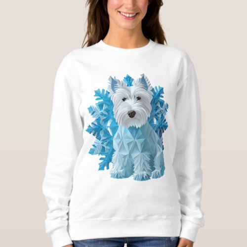 Snowflake Westie Sweatshirt