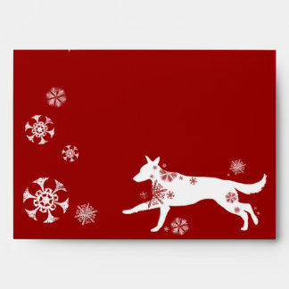 Snowflake White German Shepherd Dog Envelope