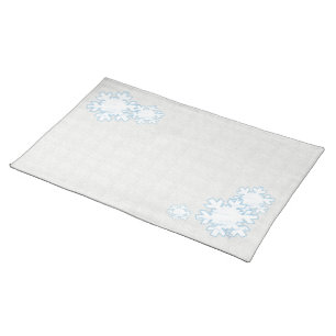 Snowflake (white) placemat