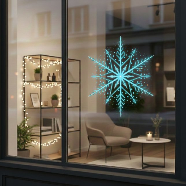 Snowflake Window Cling (Blue Snowflake Window Cling)