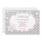 Snowflake Winter Baby Shower Girl Invitations