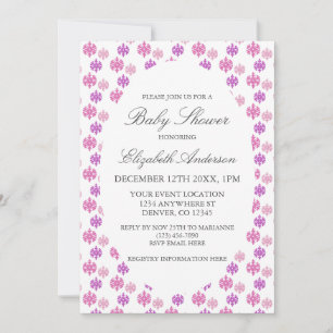 Snowflake Winter Baby Shower Invitation