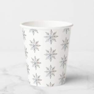 Snowflake Winter Baby Shower Paper Cups