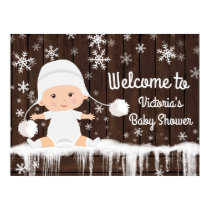 Snowflake Winter Baby Shower Sign