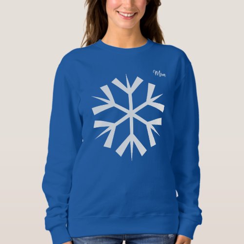 Snowflake Winter Blue Sweater