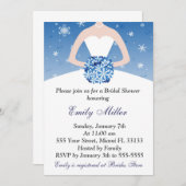 Snowflake Winter Bridal Shower Invitation (Front/Back)