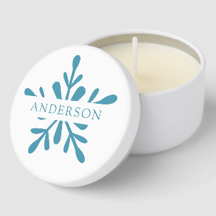 Snowflake Winter Mini Candle Favors