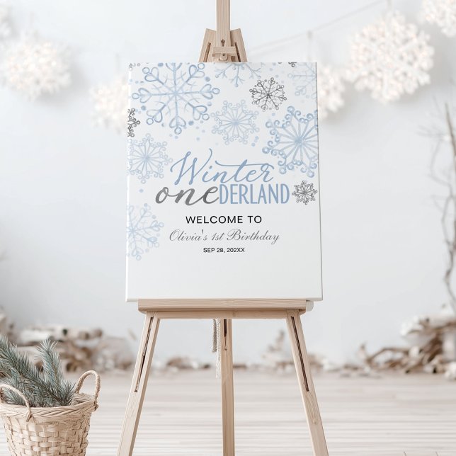 Snowflake Winter Onederland Welcome Sign (Creator Uploaded)