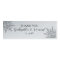 Snowflake Winter Wedding Favor Tags