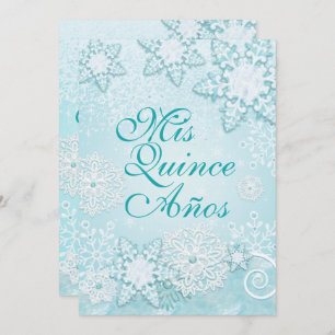 Snowflake Winter Wonderland Invitations