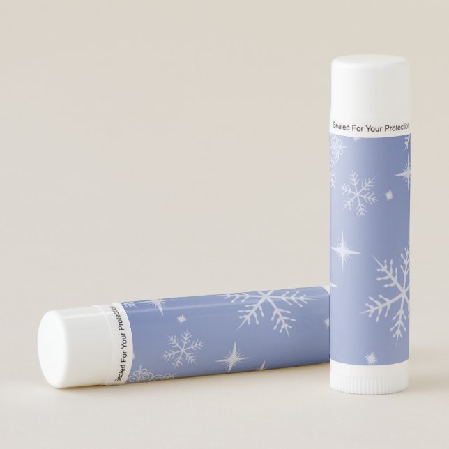 Snowflake Winter Wonderland Lip Balm  (Front)