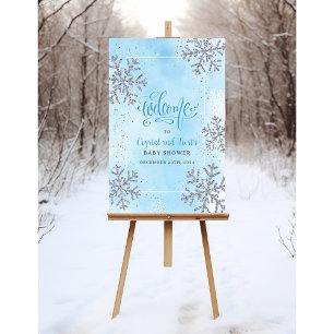 Snowflake Winter Wonderland Welcome Sign ONLY