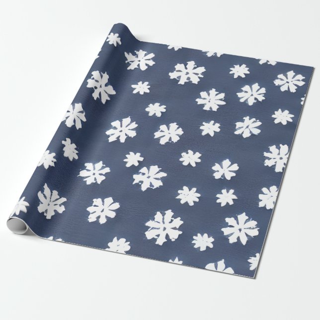 Snowflake Wrapping Paper (Unrolled)