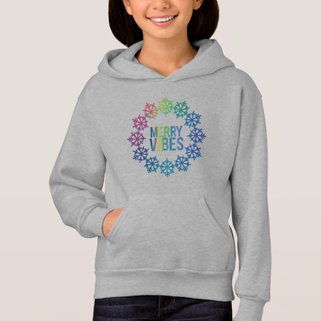 Snowflake Wreath Hoodie (Front)