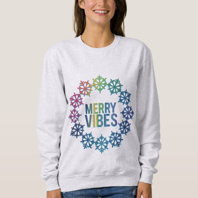 Snowflake Wreath Sweatshirt (Front)