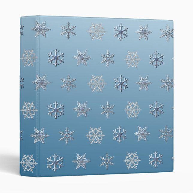 Snowflakes 3 Ring Binder (Front/Spine)