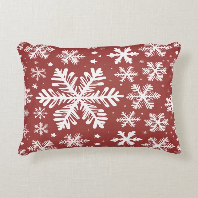 Snowflakes  accent pillow (Front)