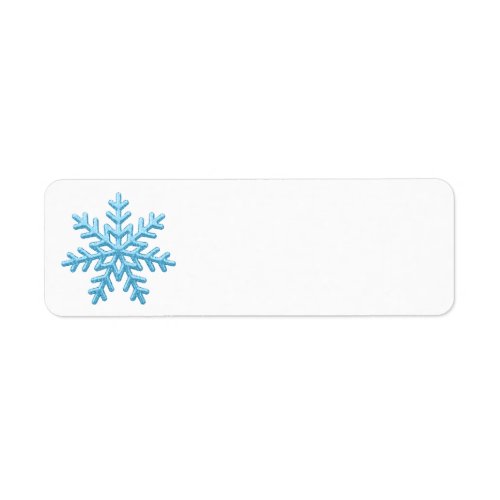 Snowflakes Address Labels