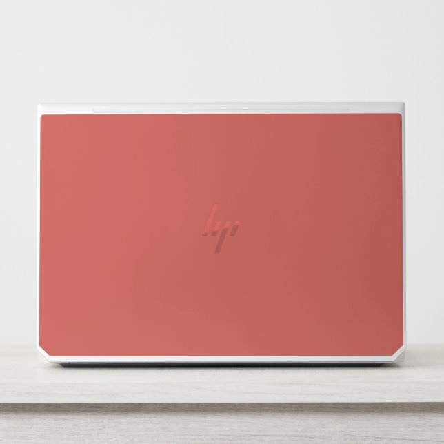 Snowflakes and Angels on Red Background HP Laptop Skin (Front)