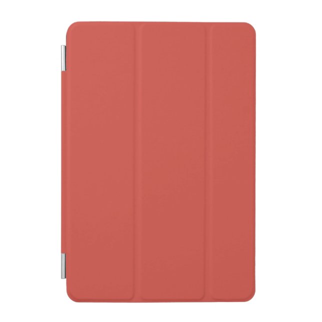 Snowflakes and Angels on Red Background iPad Mini Cover (Front)