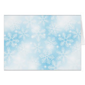 Snowflakes and lights on blue (Front Horizontal)