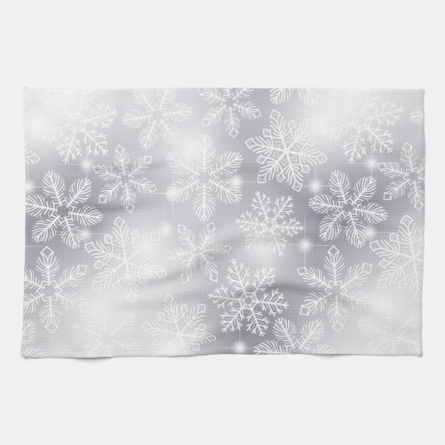 Snowflakes and lights towel (Horizontal)