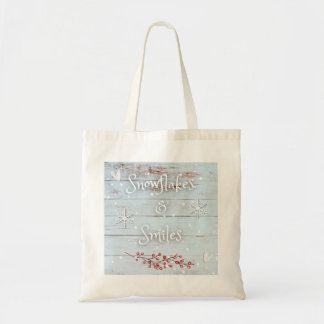 Snowflakes and Smiles Tote