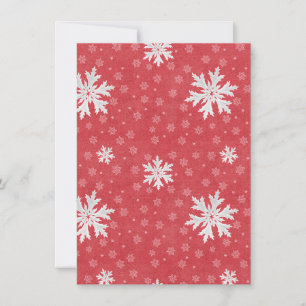 Snowflakes at Christmas Eve Invitation
