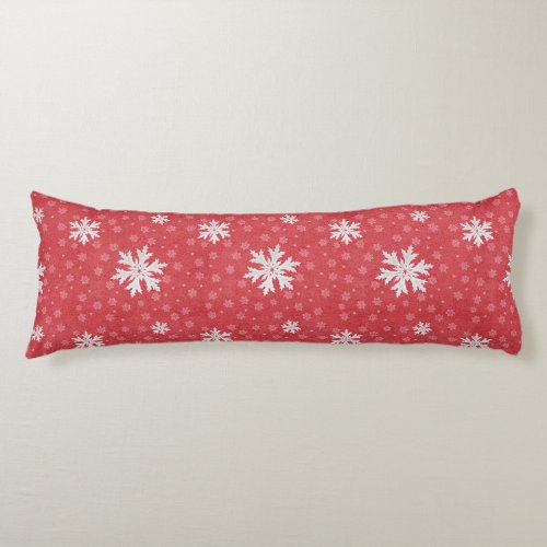 Snowflakes at Christmas Eve Invitation Napkins Tis Body Pillow