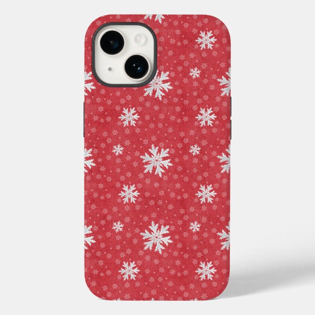 Snowflakes at Christmas Eve Invitation Napkins Tis Case-Mate iPhone Case (Back)