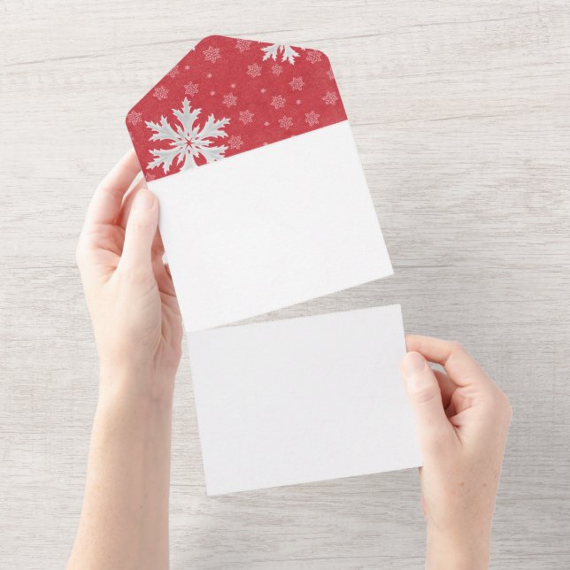 Snowflakes at Christmas Eve Postcard (Tearaway)