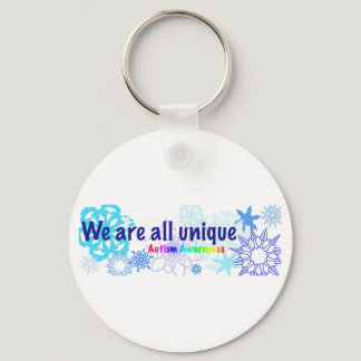 snowflakes_autism keychain