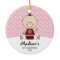 Snowflakes Baby Girl 1st Christmas Personalized