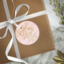 Snowflakes Baby It's Cold Outside Girl Baby Shower Favor Tags