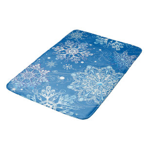 Snowflakes Bath Mat