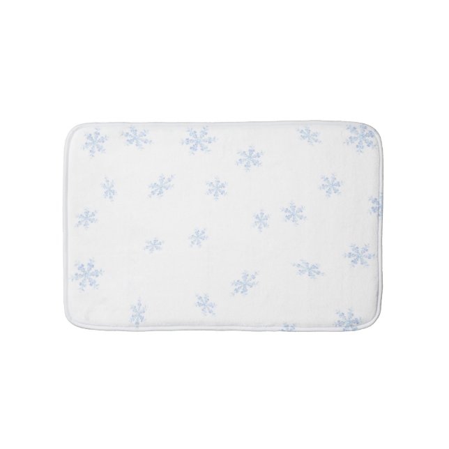 Snowflakes Bathroom Mat (Front)