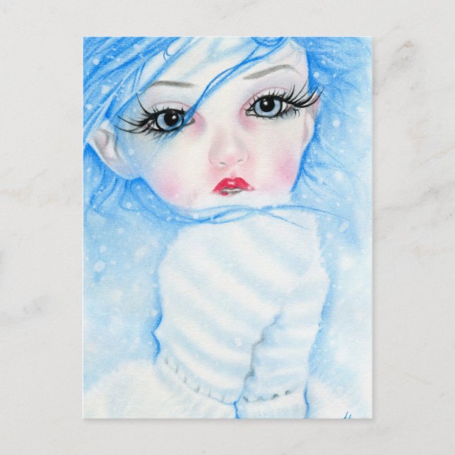 snowflakes beauty postcard (Front)