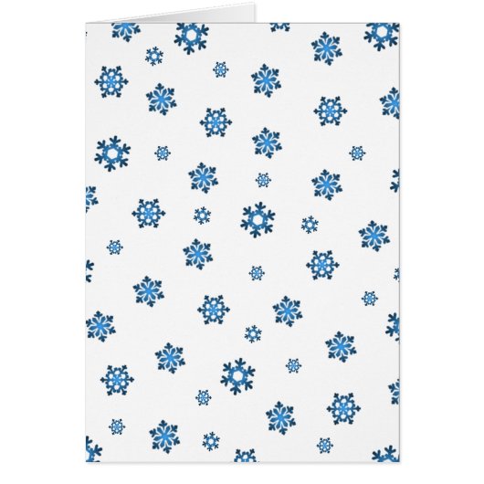 Snowflakes (Blue & Black) Cards (Front)