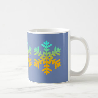 Snowflakes Blue Mug