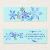 Snowflakes Bookmark (Front & Back)