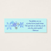 Snowflakes Bookmark (Back)