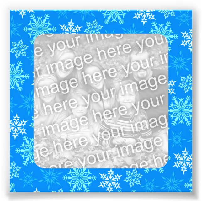 Snowflakes Border Photo (Front)