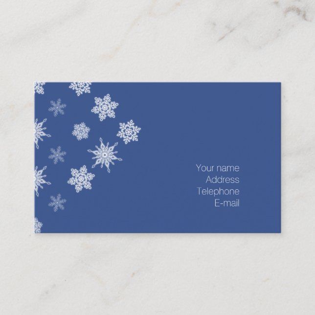 Snowflakes Business Card (Front)