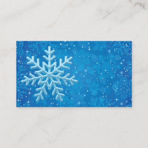 Snowflakes Business Cards