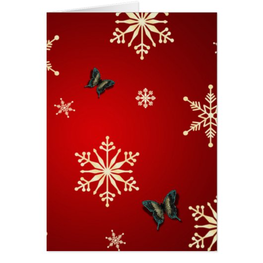 Snowflakes & Butterflies Cards (Front)