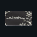 Snowflakes chalkboard address label<br><div class="desc">After all the work and stress, tell them you have a new address! There is no better ( and easier!) way to spread the news than adding this label to your Christmas post. There are many different cards available, so pick the design and wording you like. Browse the store or...</div>