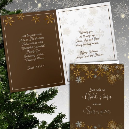 Snowflakes Christian Scripture Christmas Cards