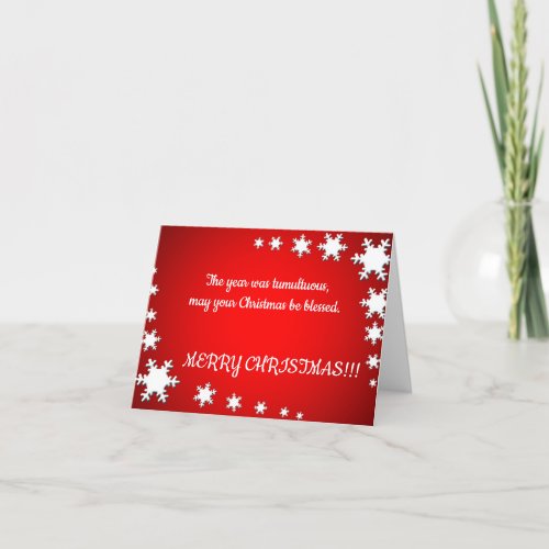 Snowflakes Christmas Holiday Card