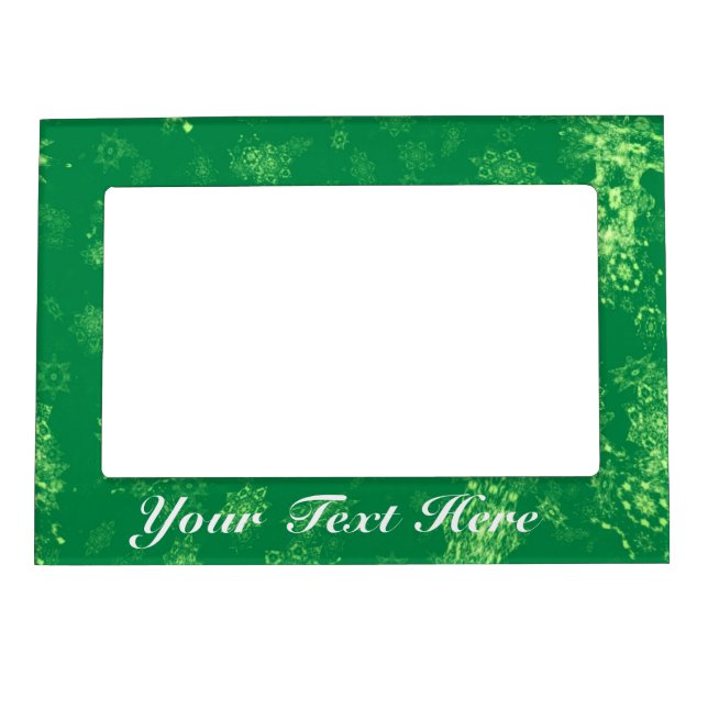 Snowflakes Christmas Magnetic Photo Frame (Front)