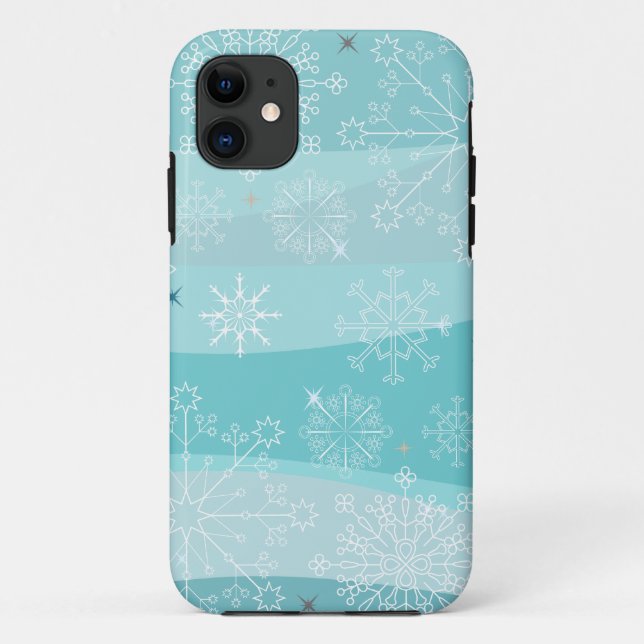 Snowflakes Christmas Phone Case (Back)